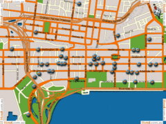 Perth Hotel Map