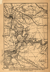 Petersburg, Virginia 1864 Map