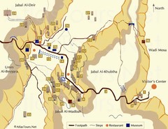 Petra and monuments Map