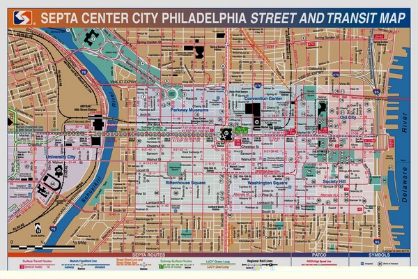 Philadelphia Tourist Map
