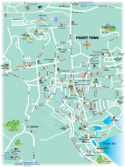 Phuket Town Tourist Map