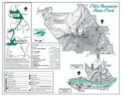 Pilot Mountain State Park map