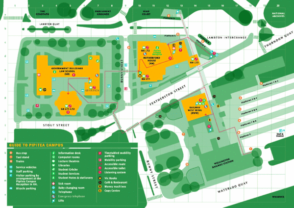 Pipitea Campus Map