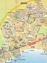 Playa Flamenca Tourist Map