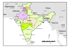 Political Map of India, Fully Editable in...