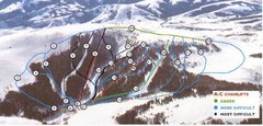 Pomerelle Ski Area Ski Trail Map