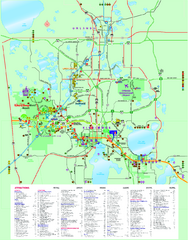 Disney World   on Popular Attractions In Kissimmee Florida Map Thumb Pdf Png