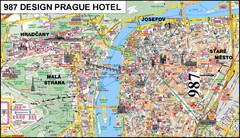 Prague, Czech Republic Tourist Map