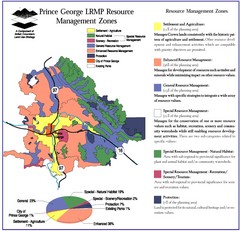 Prince George LRMP Resource Management Zone Map