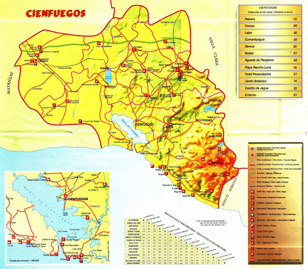 Provincia Cienfuegos Map