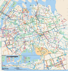 Queens, New York Bus Map