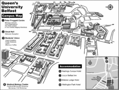 Queen's University Belfast Campus Map