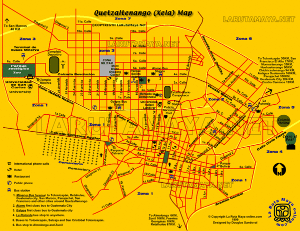 Quetzaltenango City Map