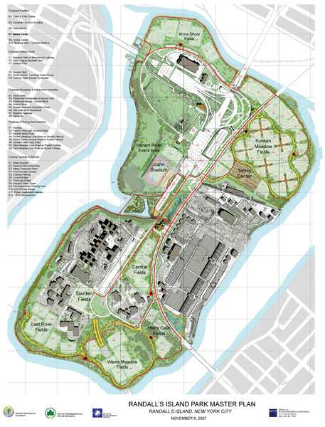 Randall's Island Park Map