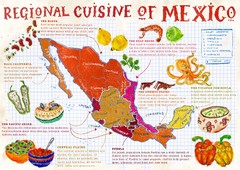 Regional Cuisine of Mexico Map