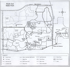 Rock Cut State Park, Illinois Site Map