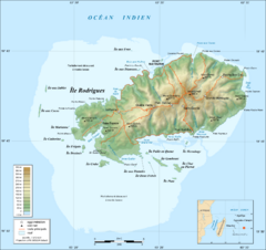 Rodrigues Island Topo Map