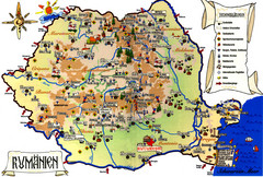 Romania Tourist Map
