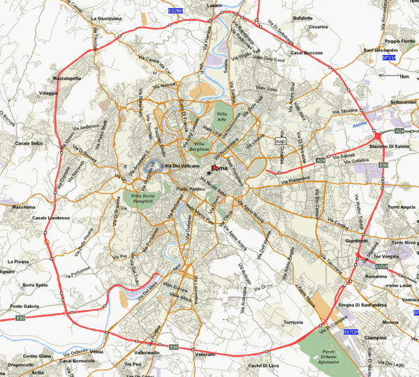city map of rome italy