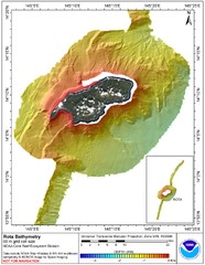 Rota island bahtymetric Map