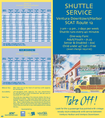 SCAT Shuttle Map: Ventura Harbor to Downtown...