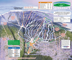 Saddleback Ski Area Ski Trail Map