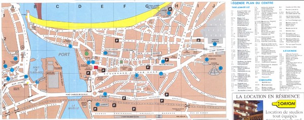 Saint Jean de Luz - centre Map