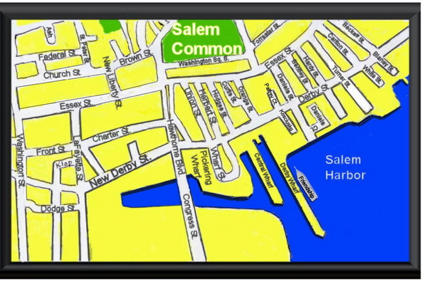 Downtown Salem Ma Map - Map Of Farmland Cave