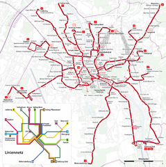 Salzburg Trolleybus Map