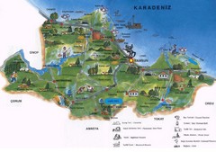 Samsun Tourist Map