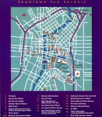 San Antonio Downtown Tourist map