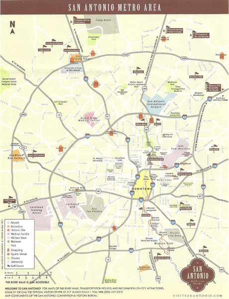 San Antonio Metro Map San Antonio Tx Mappery