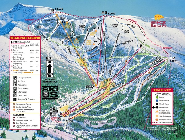 Sangre de Cristo Mountain Trail Map