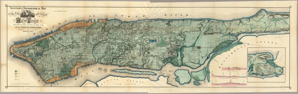 Sanitary & Topographical Map of the City and Island of New York