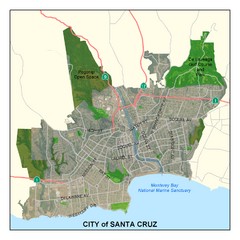 Santa Cruz City Limits Map