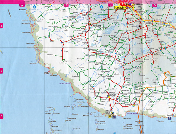 "Santa Cruz Del Sur - CamagUey" Road Map