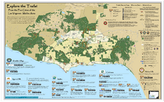 Santa Monica Mountains Area Trail map