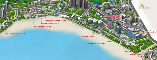 Sanya Hotel Map