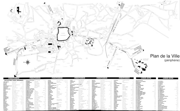 Sarlat - environs Map