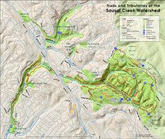 Sausal Creek Watershed Trail Map