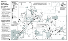 Savanna Portage State Park Winter Map