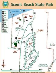 Scenic Beach State Park Map