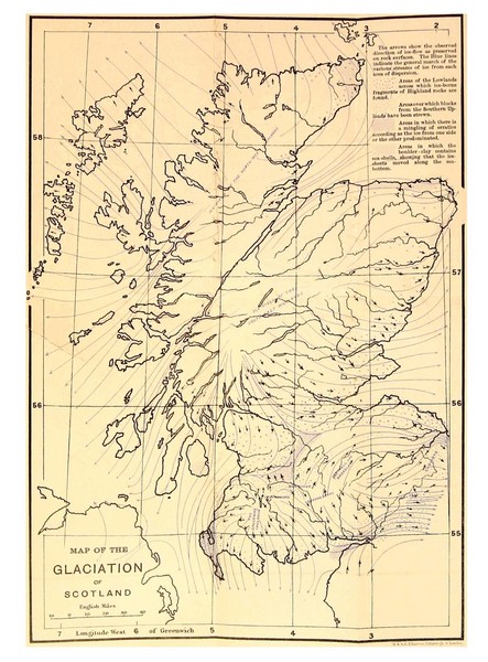 Scotland Glaciation Map