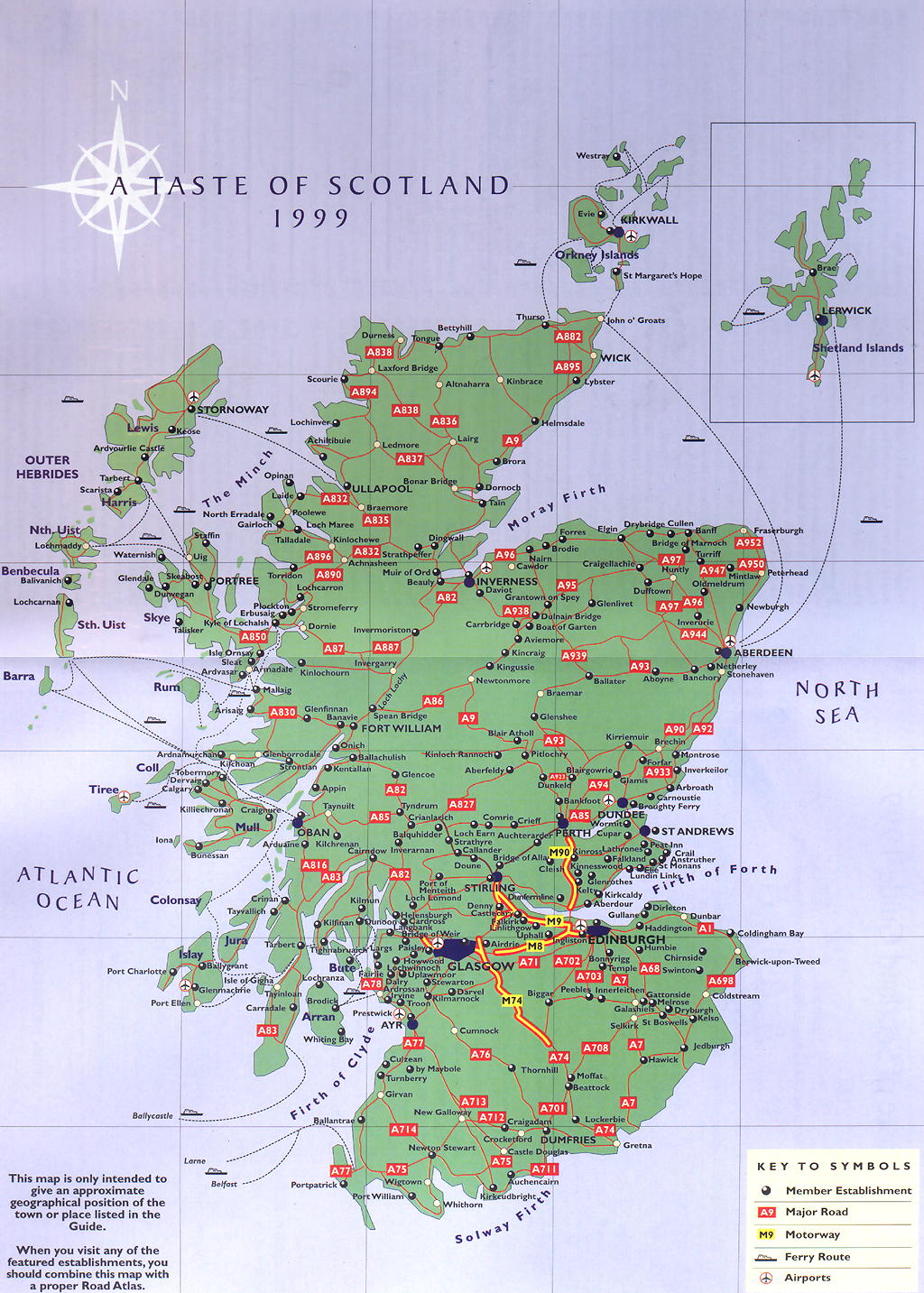 Scotland Road Map - Scotland • mappery