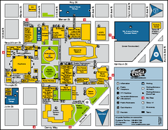 Seattle City Center, Washington Map