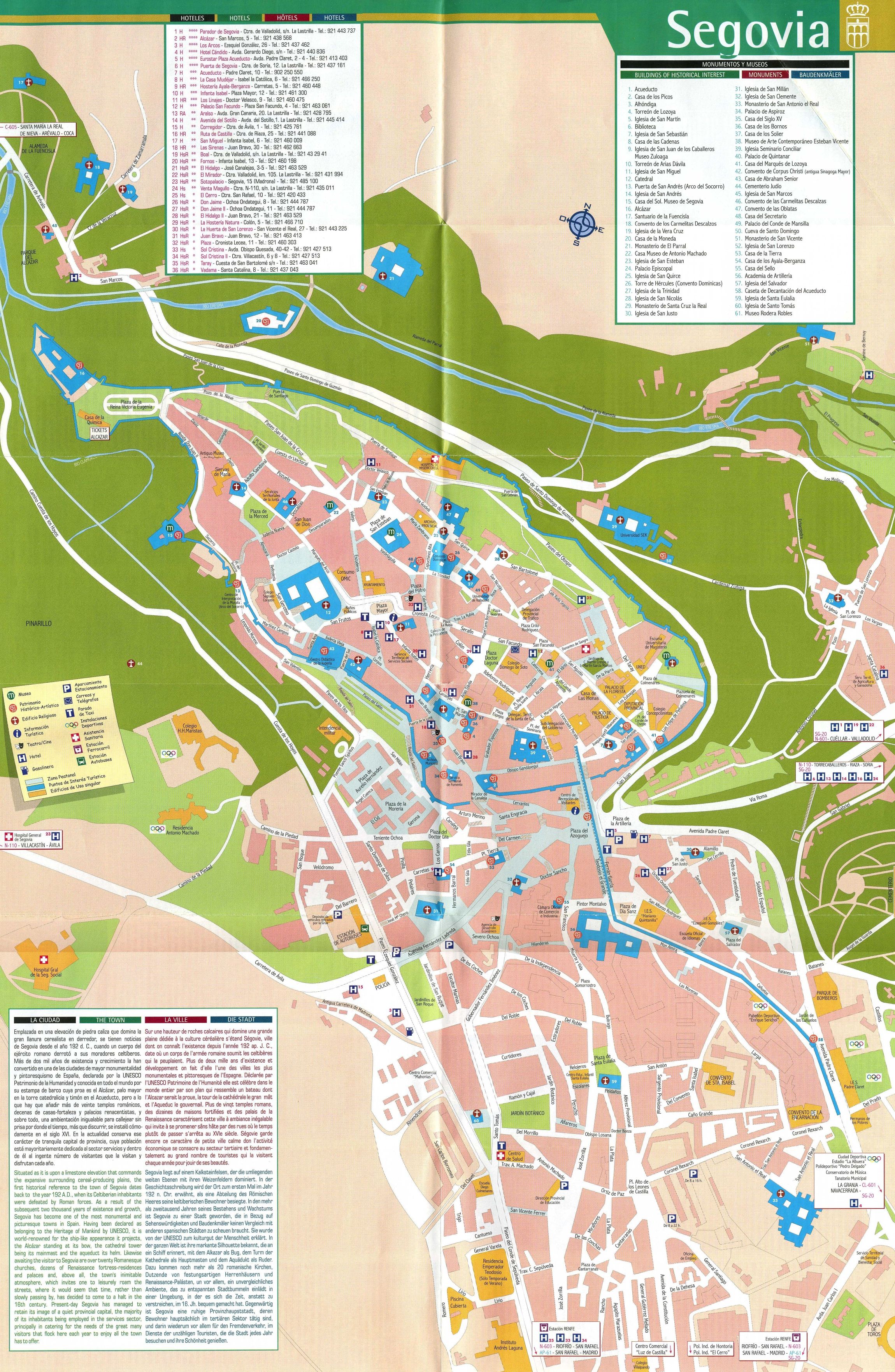 SEGOVIA SPAIN MAP - Imsa Kolese