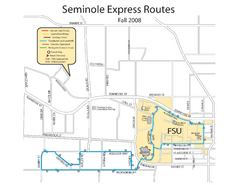 Seminole Express Bus Service Map
