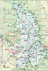 Sequoia National Park map and Kings Canyon...