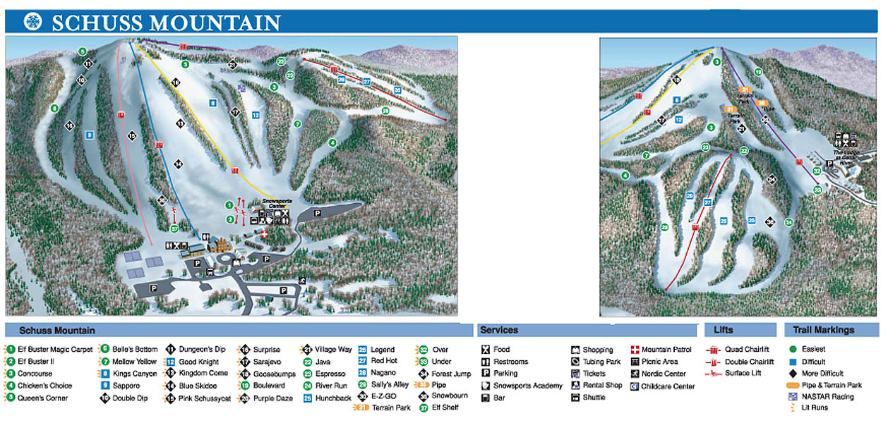 Shanty Creek Ski Trail Map - One Shanty Creek Road Bellaire Michigan 