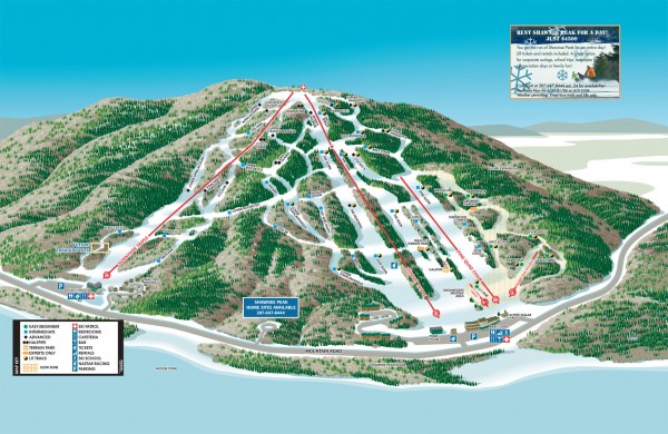 Shawnee Peak Ski Trail Map